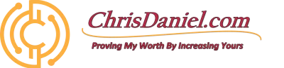 The logo header image for Chris Daniel.